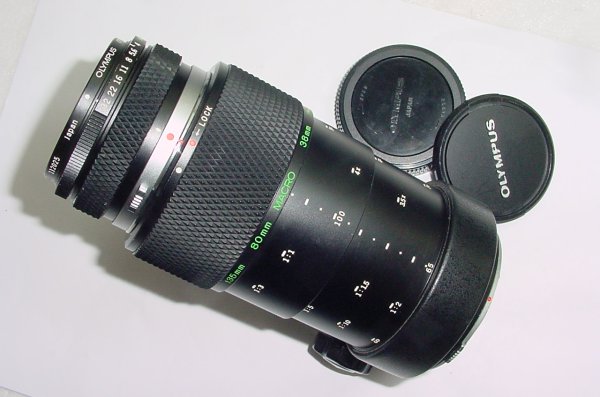 Olympus OM System Macro Auto Extension Tube 65-116 + 80/4 Macro 1:1 Zuiko Lens