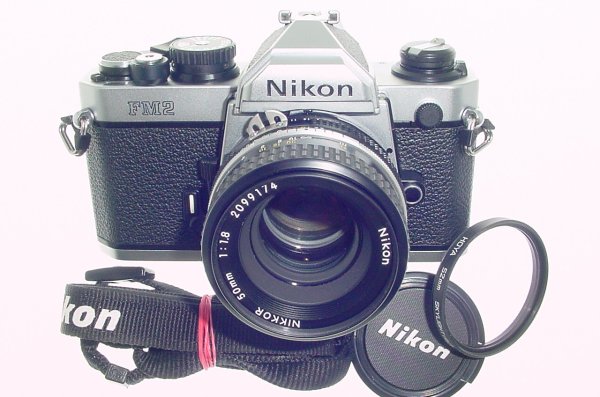 Nikon FM2 35mm Film SLR Manual Camera + Nikon 50mm F/1.8 AI Nikkor Lens