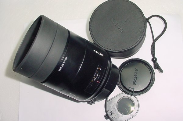 Sony 500mm F/8 Reflex Mirror AF Lens For A-Mount & Minolta AF