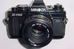 Minolta X-700 35mm Film SLR Manual Camera + 50/1.7 MD Lens + Data Back