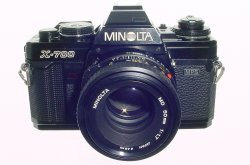Minolta X-700 35mm Film SLR Manual Camera + 50/1.7 MD Lens + Data Back