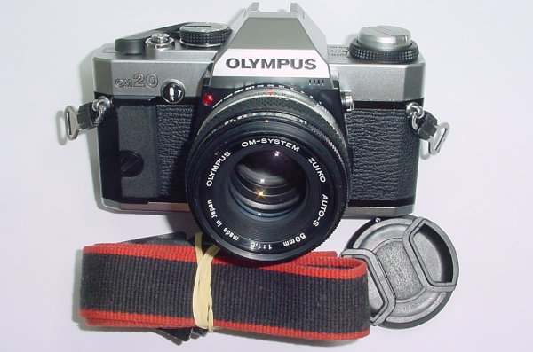 Olympus OM20 35mm Film SLR Manual Camera with Olympus 50/1.8 Zuiko Lens