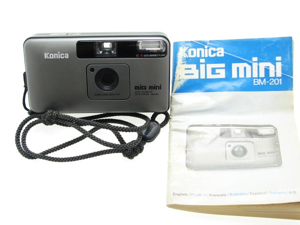 Konica Big mini Auto Close Up BM-201 35mm Film Point & Shoot Camera 35/3.5 Lens