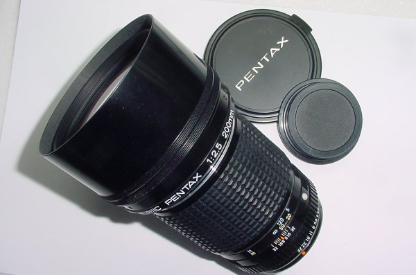 Pentax 200mm F/2.5 smc Asahi Opt. Co., Manual Focus Portrait Lens
