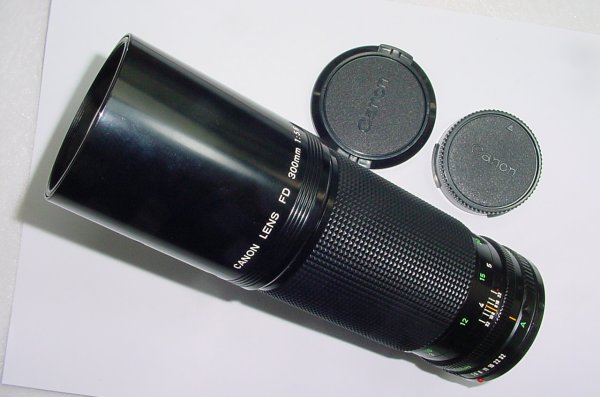 Canon 300mm f/5.6 FD Manual Focus Telephoto Lens