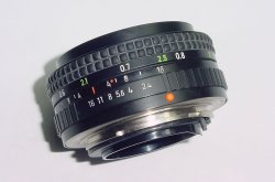 Pentacon 50mm F/2.4 MC Pancake Standard Manual Focus Praktica PB Mount Lens