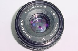 Pentacon 50mm F/2.4 MC Pancake Standard Manual Focus Praktica PB Mount Lens