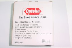 Opteka TacShot Tripod Head Pistol Grip