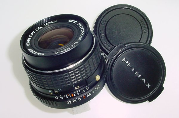 Pentax 35mm F/2 SMC Pentax-M Manual Focus Wide Angle PK Mount Lens