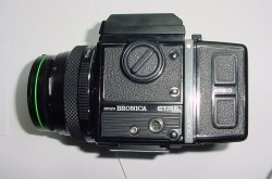 Bronica ETRSi SLR 6 x 4.5 Camera + Zenzanon-PE 75/2.8 Lens and ETR Motor Drive E