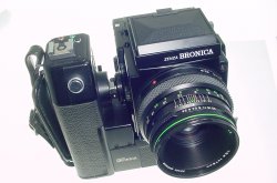 Bronica ETRSi SLR 6x4.5 Camera + Zenzanon 75/2.8 E II Lens and ETR Motor Drive E