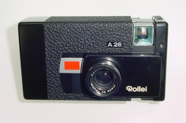 Rollei A 26 Compact 126 Film Camera with Sonnar 40mm f/3.5 Lens