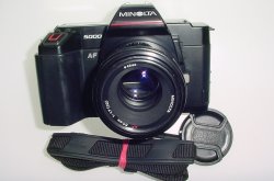 Minolta 5000 AF Date 35mm Film SLR Camera with Minolta 50mm f/1.7 AF Lens