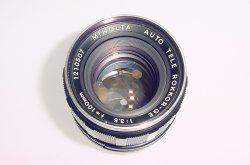 Minolta 100mm F/3.5 Auto TELE ROKKOR-QE Manual Focus Portrait Lens