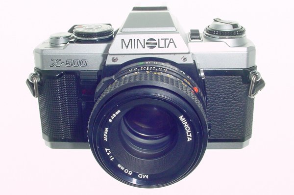 Minolta X-500 35mm Film Manual Camera with Minolta 50/1.7 MD Lens