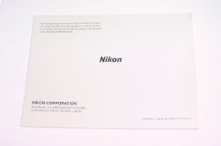 Nikon F5 Instruction Manual + Custom Setting Pocket Guide