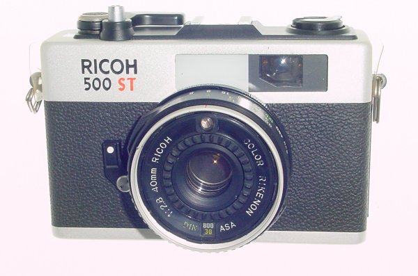 Ricoh 500 ST 35mm Film Manual Camera Rikenon 40mm F2.8 Lens