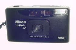 Nikon Lite Touch AF Panorama 35mm Film Point & Shoot Camera 28/3.5 Macro Lens
