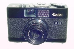 Rollei B 35 Film Camera with Triotar 40mm F/3.5 Lens in Black