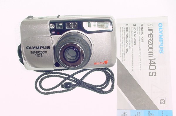 Olympus Superzoom 140 S Multi AF Point & Shoot Film Camera 38-140mm Zoom Lens