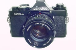 minolta XD-S 35mm Film SLR Manual Camera + 50mm F/1.4 Rokkor MD Lens