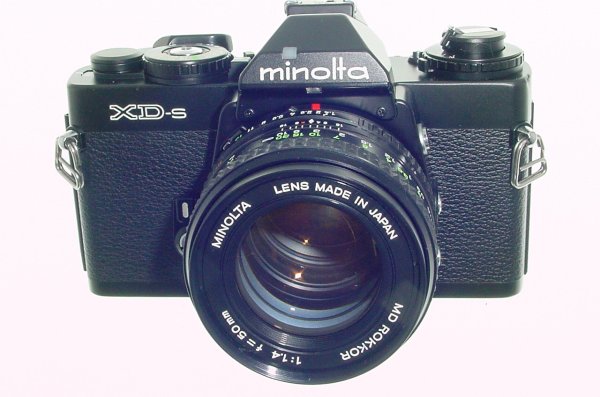 minolta XD-S 35mm Film SLR Manual Camera + 50mm F/1.4 Rokkor MD Lens