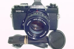 minolta XD-S 35mm Film SLR Manual Camera + 50mm F/1.4 Rokkor MD Lens