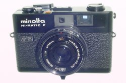 minolta HI-MATIC F 35mm Film Rangefinder Camera Rokkor 38/2.7 Lens Black