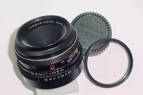 CARL ZEISS JENA DDR 50mm F/2.8 TESSAR M42 Screw Mount Lens Excellent