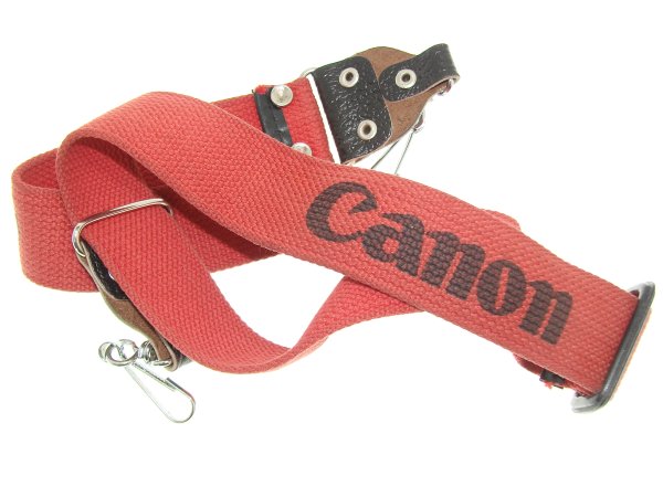 Canon Genuine Vintage Shoulder Black & Red neck Strap