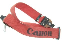 Canon Genuine Vintage Shoulder Black & Red neck Strap