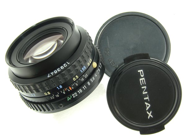 Pentax 50mm F/1.7 SMC Standard Manual Focus Pentax-A PK Mount Lens