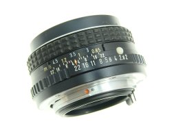 Pentax 50mm F/2 SMC Standard Manual Focus Pentax-M PK Mount Lens