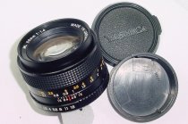 Yashica 50mm F/1.4 ML Standard Manual Focus Lens for C/Y Mount Contax