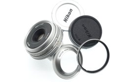 Nikon 45mm F/2.8 P Nikkor Pancake Standard Manual Focus Lens in Silver