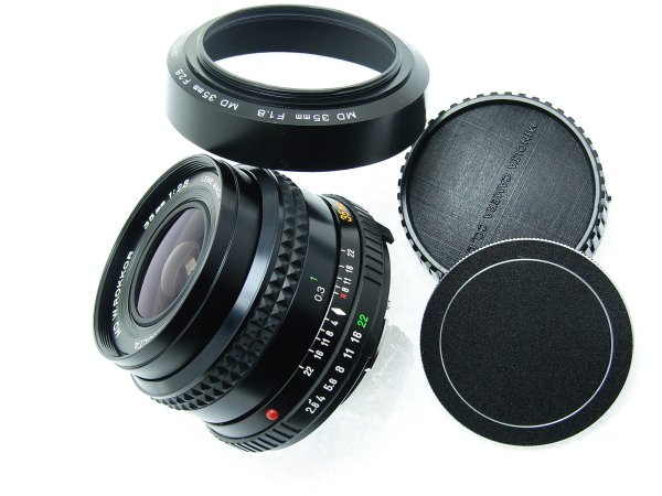 MINOLTA 35mm F/2.8 MD W.ROKKOR Manual Focus Wide Angle Lens