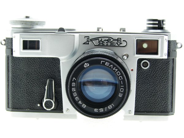 Kiev 4AM 35mm Film Rangefinder Camera with Helios-103 53mm f/1.8 Lens