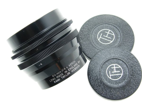 Xerox 8 1/4 inch f/4.5 (210mm ) Lens Made in England by Rank Taylor Hobson