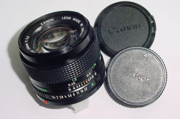 Canon 50mm F/1.4 FD Standard Manual Focus Lens FD Mount -- Excellent