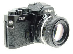 Nikon FM2N 35mm Film SLR Manual Camera with 50mm f/1.4 Nikkor AI Lens in Black