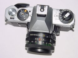 FUJICA AX-1 35mm Film SLR Camera with X-FUJINON 50mm F/1.6 MD Lens