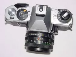 FUJICA AX-1 35mm Film SLR Camera with X-FUJINON 50mm F/1.6 MD Lens