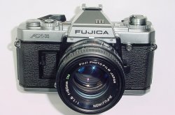 FUJICA AX-3 35mm Film SLR Manual Camera + X-FUJINON 50mm F/1.6 MD Lens As MINT