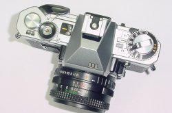 FUJICA AX-3 35mm Film SLR Manual Camera + X-FUJINON 50mm F/1.6 MD Lens As MINT