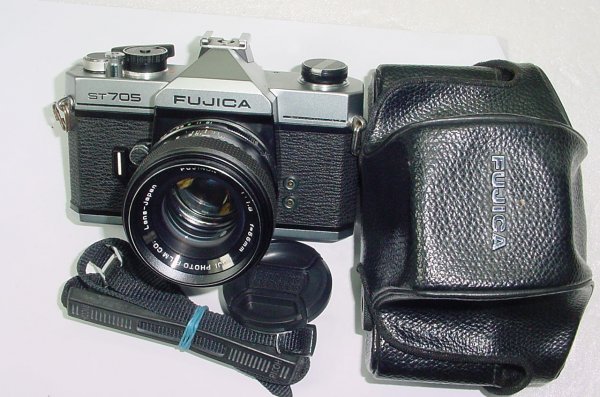 FUJICA ST705 35mm Film SLR Manual Camera with FUJINON 55mm F/1.8 Lens