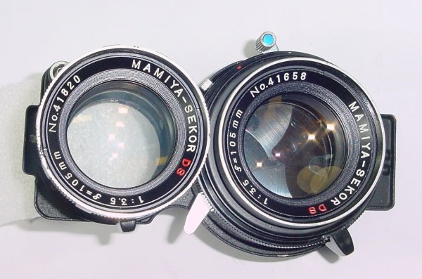 Mamiya 105mm F/3.5 Mamiya-Sekor DS Twin Lens Blue Dot - Excellent