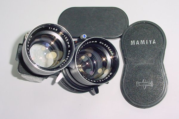 Mamiya 135mm F/4.5 MAMIYA-SEKOR TLR Portrait Twin Lens - Blue Dot