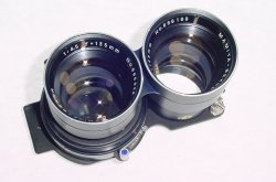 Mamiya 135mm F/4.5 MAMIYA-SEKOR TLR Portrait Twin Lens - Blue Dot