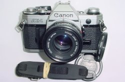 Canon AE-1 35mm SLR Film Manual Camera with Canon 50mm F/1.8 FD Lens