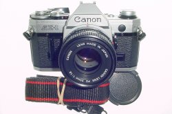 Canon AE-1 35mm SLR Film Manual Camera with Canon 50mm F/1.8 FD Lens